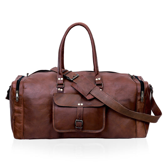 SHANE LEATHER DUFFEL BAG FOR MEN