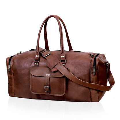 SHANE LEATHER DUFFEL BAG FOR MEN