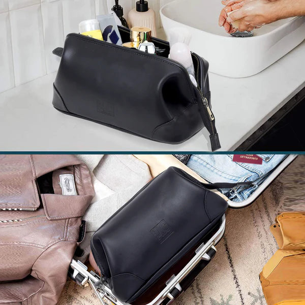 JOHN LEATHER DUFFEL BAG COMBO SET