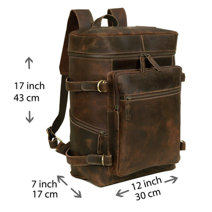 Kentucky Leather Backpack Retro Daypack Kentucky Leather Backpack Retro Daypack