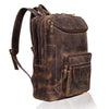 Vintage Style Leather Travel Backpack