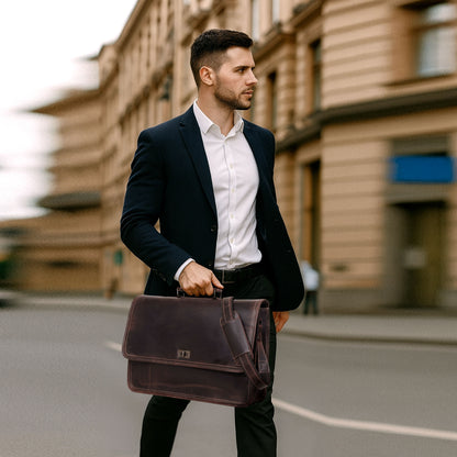 LAPTOPTASCHE „PARKER“ AUS LEDER