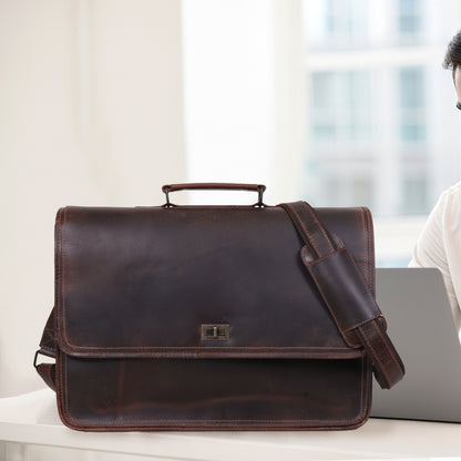 LAPTOPTASCHE „PARKER“ AUS LEDER