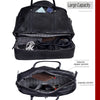 TOTO LEATHER DUFFLE BAG BLACK