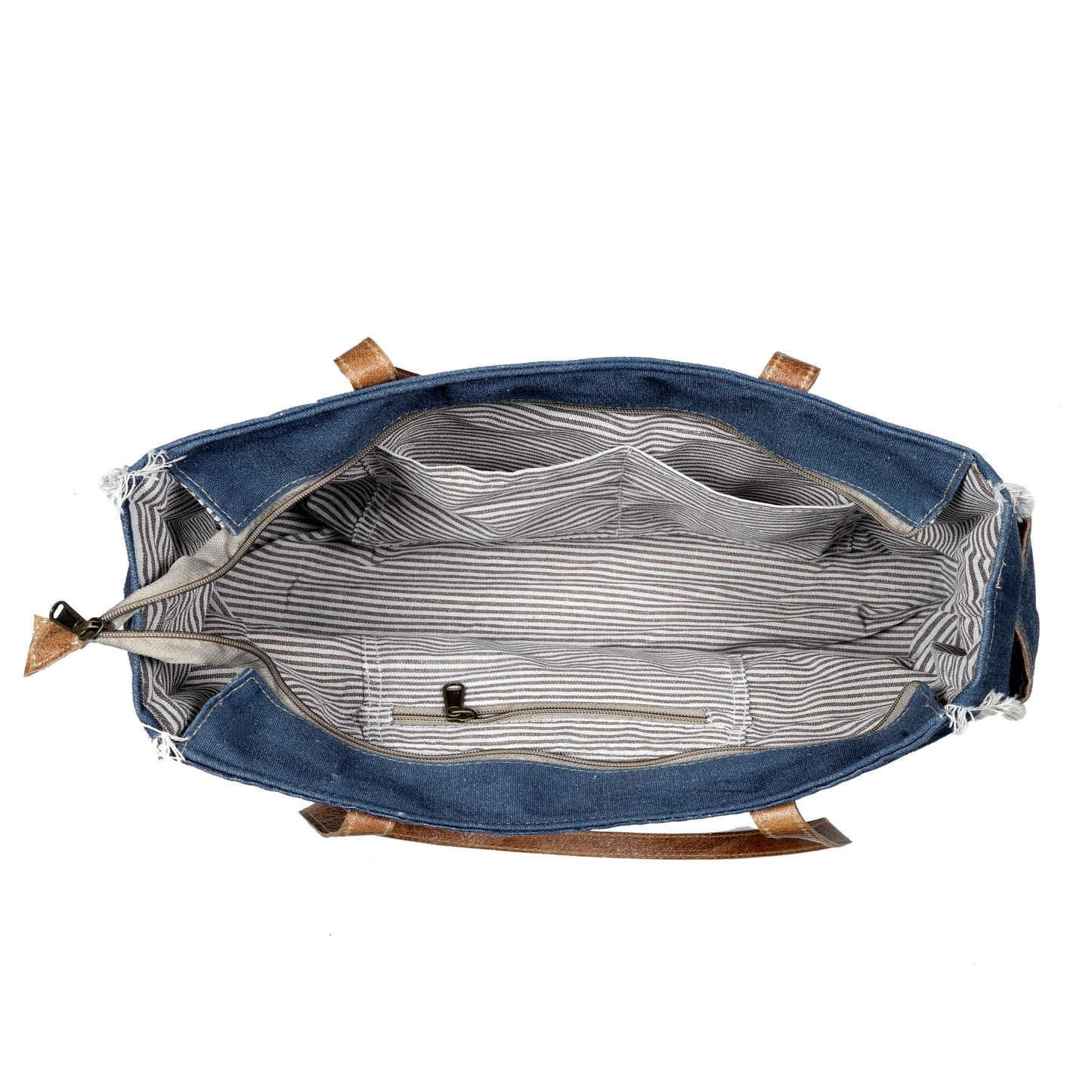 DENIM CANVAS TOTE BAG