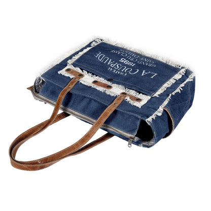 DENIM CANVAS TOTE BAG