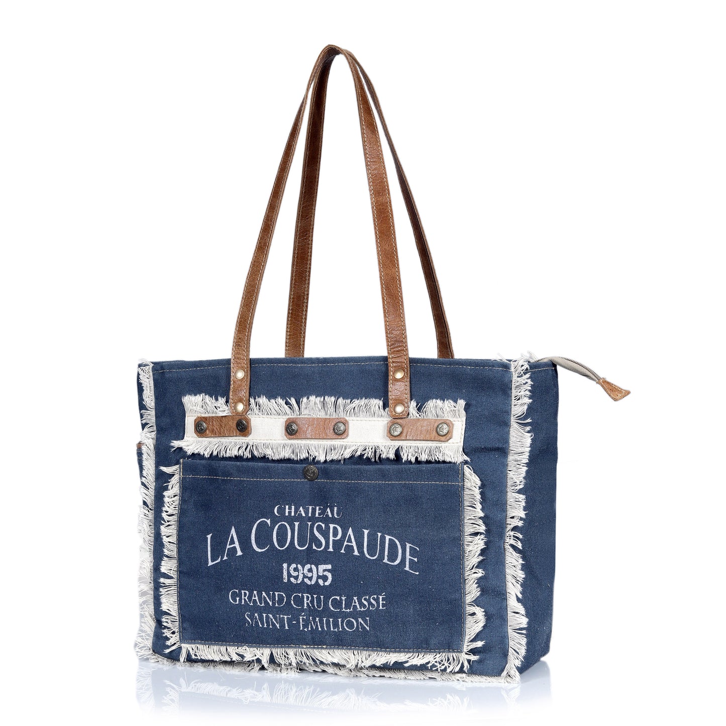 DENIM CANVAS TOTE BAG