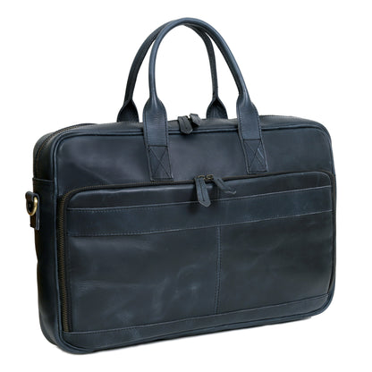 BOSTON LAPTOP LEATHER BRIEFCASE