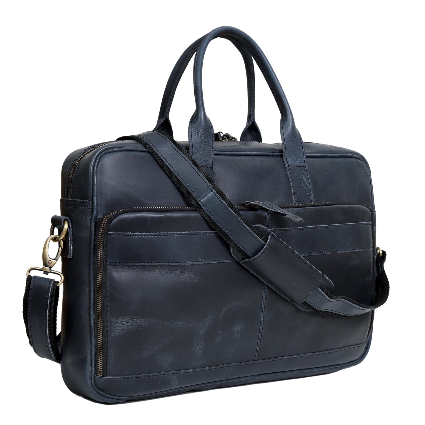 BOSTON LAPTOP LEATHER BRIEFCASE