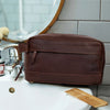 Mississippi Leather Toiletry Bag for Men & Women