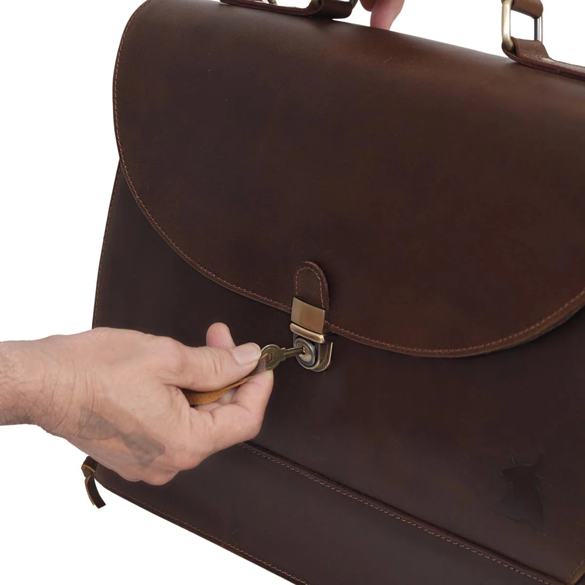 Walker Buffalo Leather Briefcase