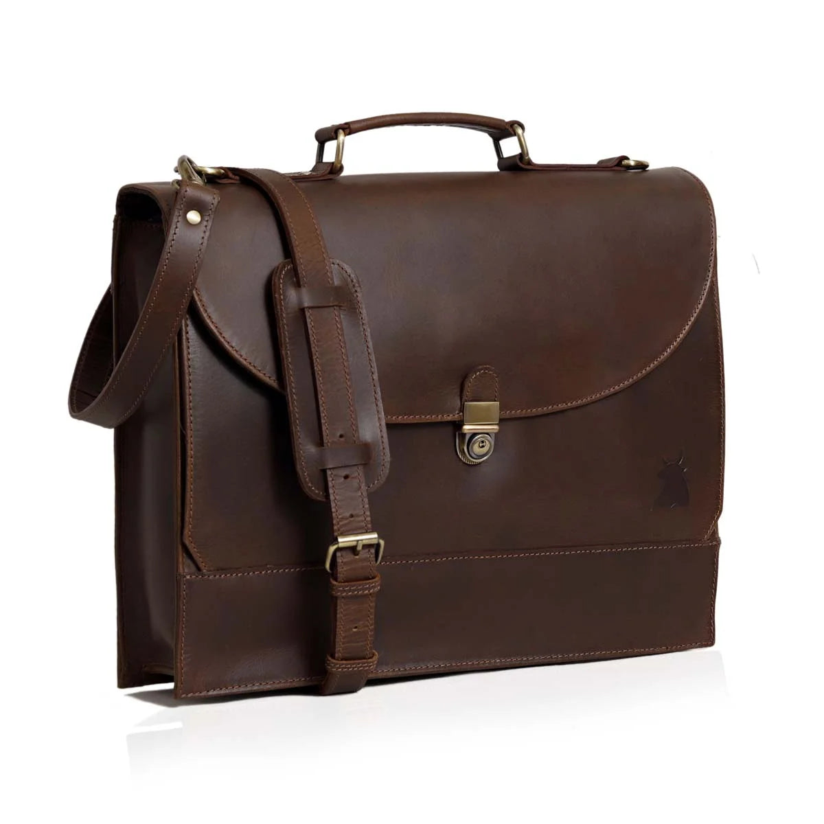 Walker Buffalo Leather Briefcase The Leather Farm