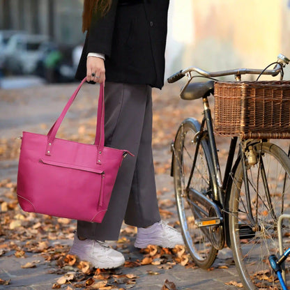 PORTLAND BUFFALO LEATHER TOTE BAG