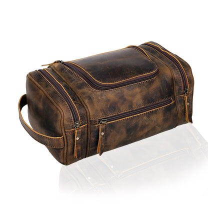 Rio Grande Leather Toiletry & Large Dopp Kit