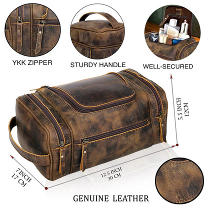 Farm Premium Buffalo Leather Duffle Combo Set
