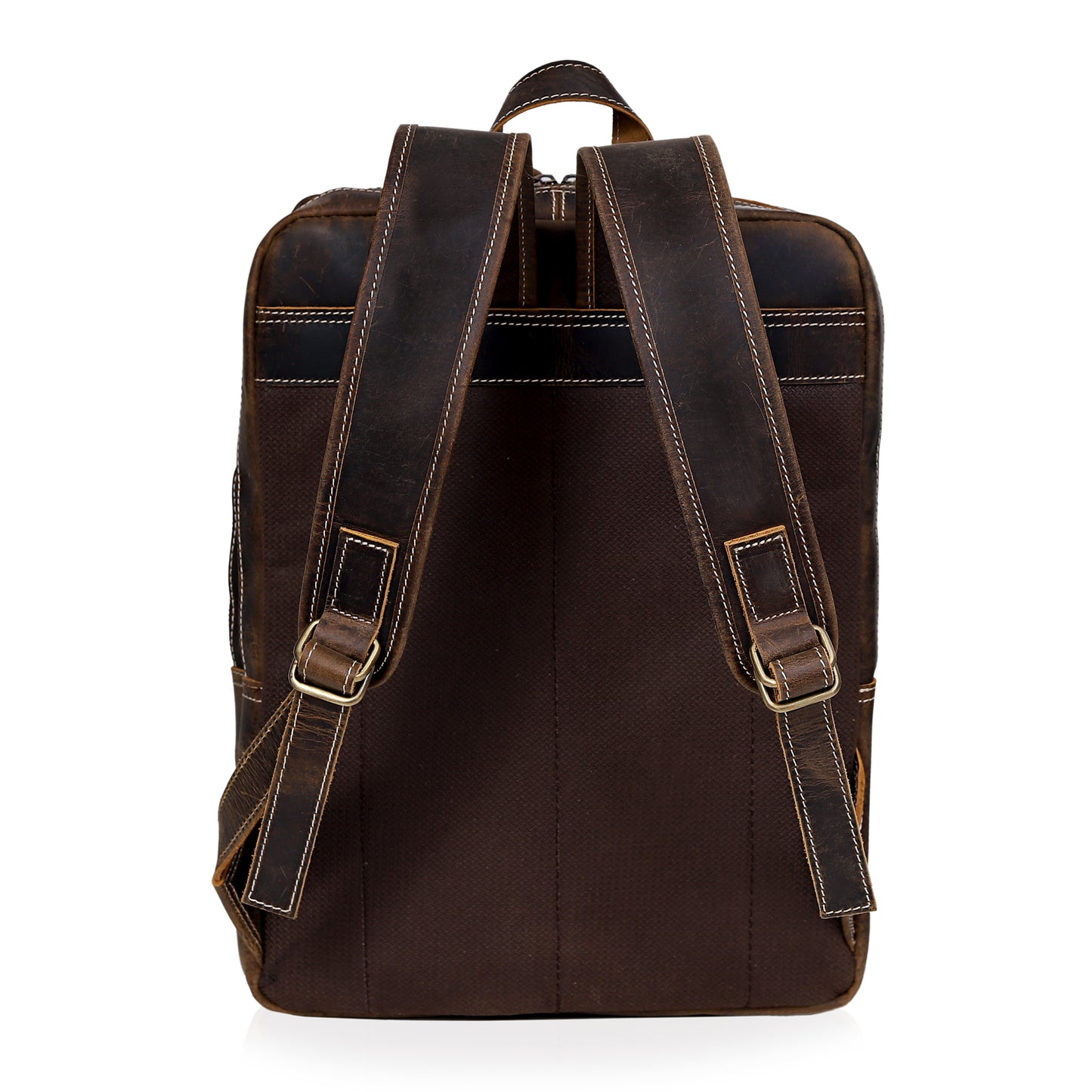 Vintage Style Leather Travel Backpack