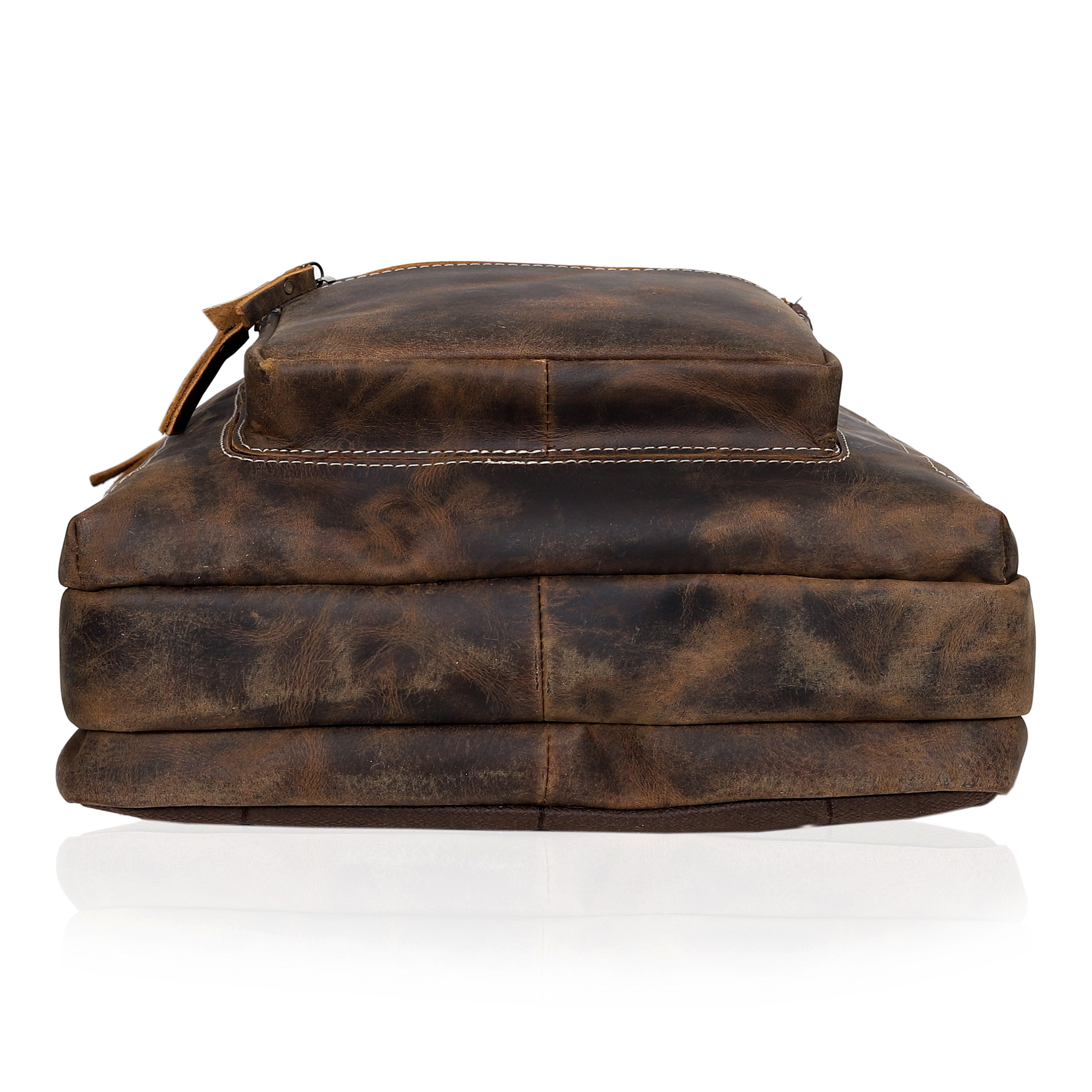 Vintage Style Leather Travel Backpack