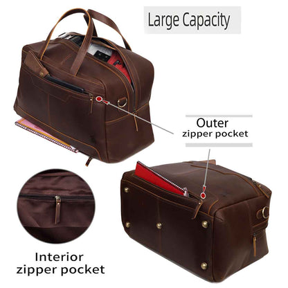 Walker Leather Weekend Duffle Bag