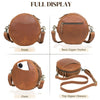 Indus Leather Round Crossbody Bags for Women