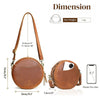 Indus Leather Round Crossbody Bags for Women