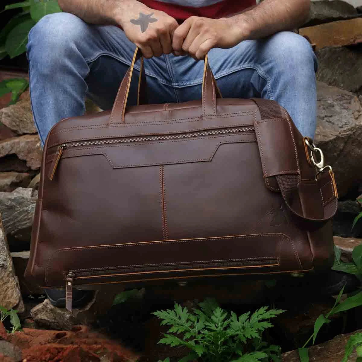 Walker Leather Weekend Duffle Bag