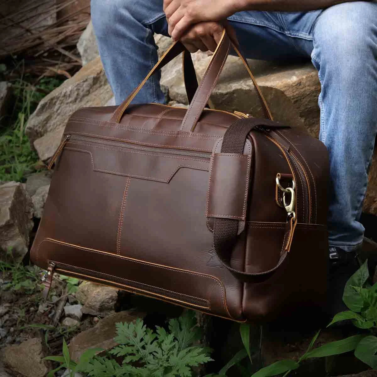 Walker Leather Weekend Duffle Bag