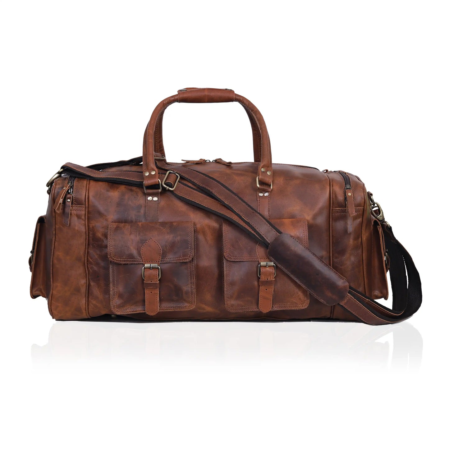 OPAL LUXE LEATHER DUFFEL BAG