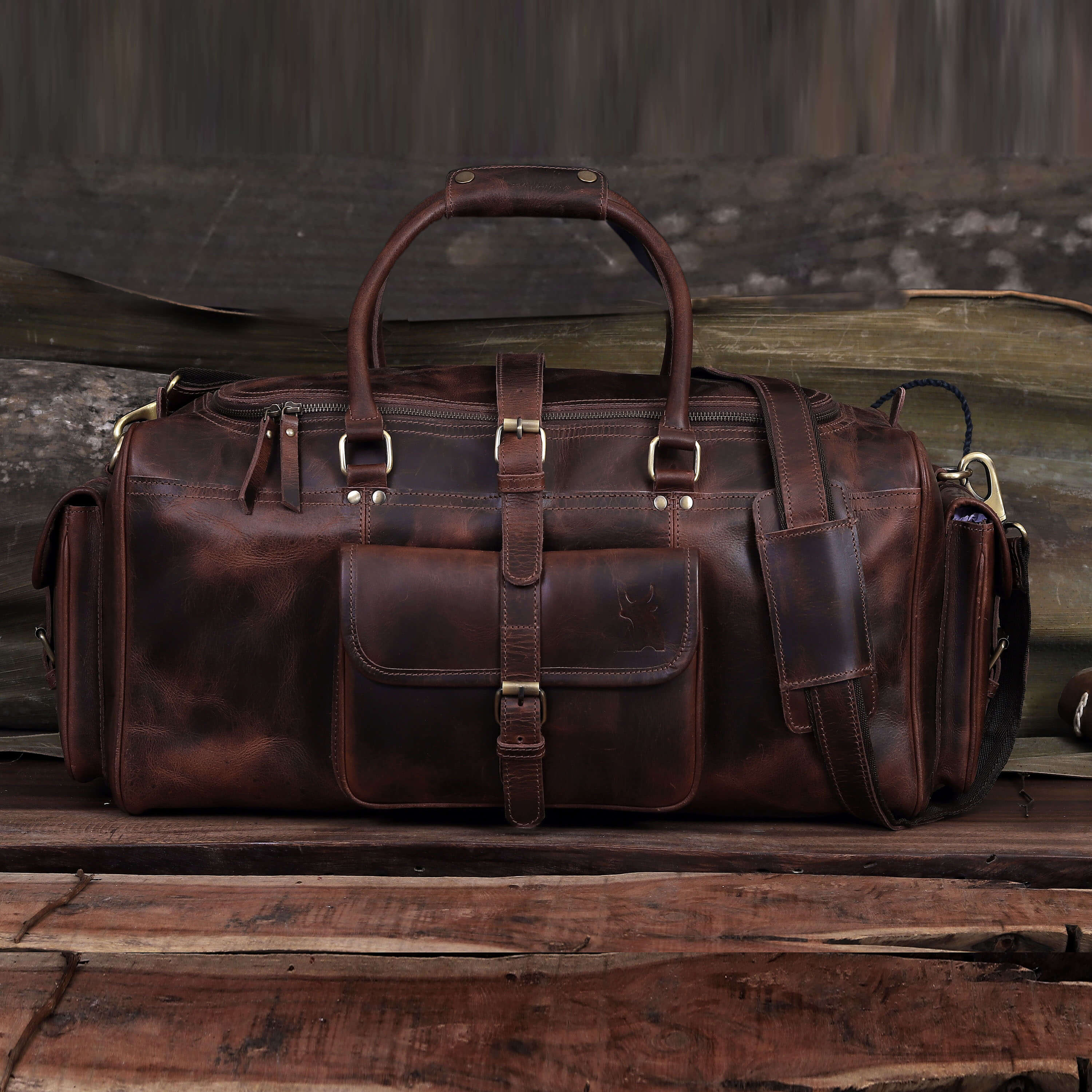 Roosevelt Buffalo Leather Duffle Bag – The Leather Farm