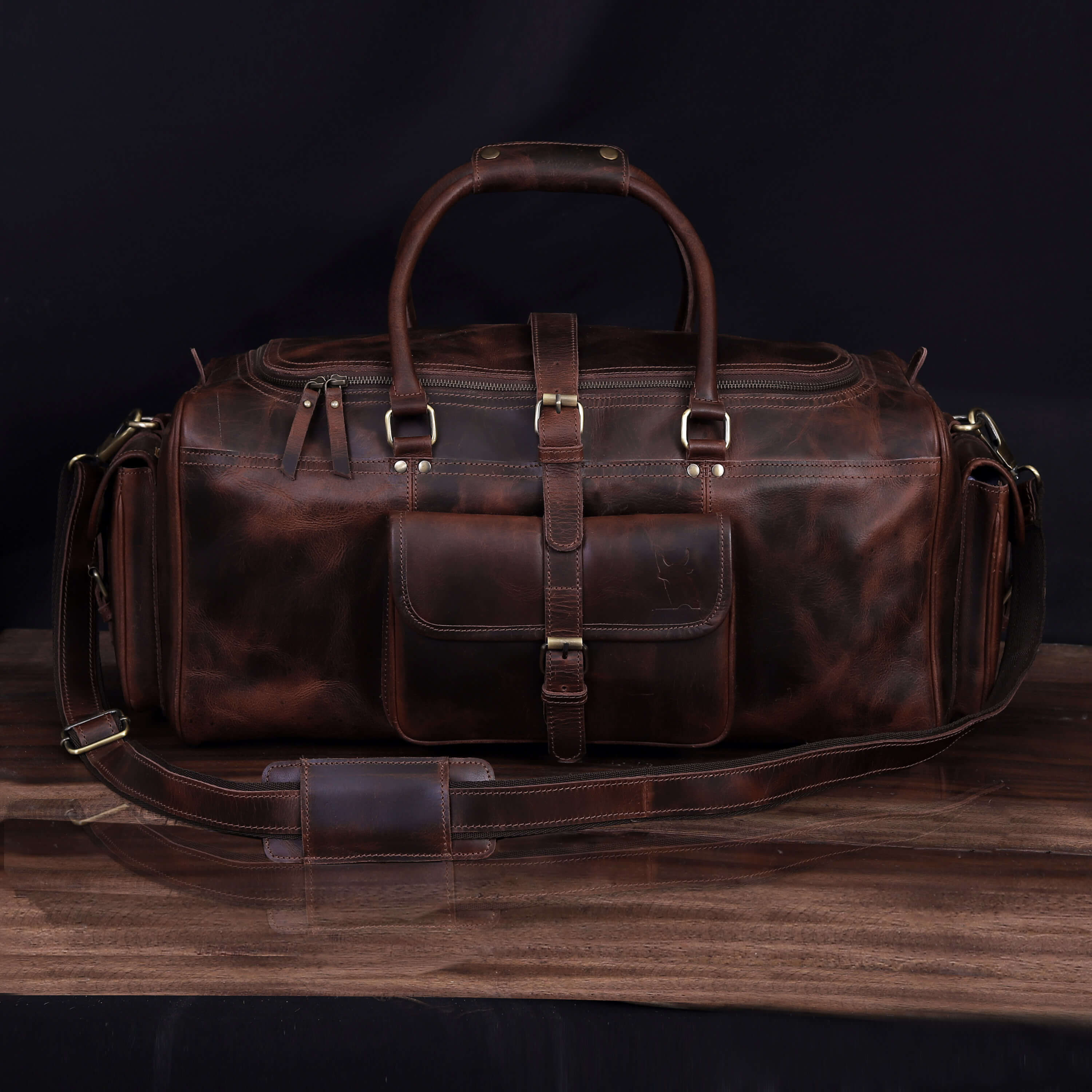 Roosevelt Buffalo Leather Duffle Bag – The Leather Farm