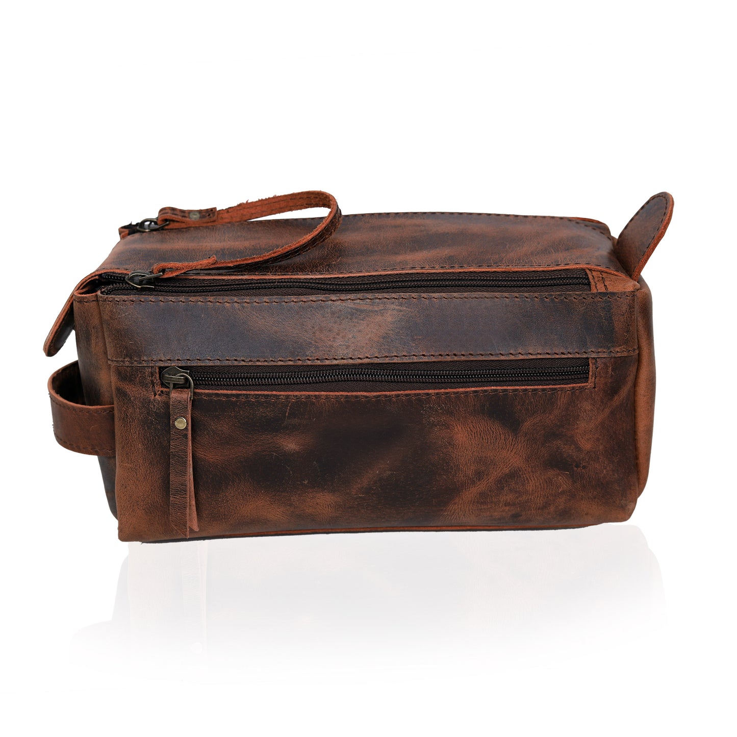 WYOMING LEATHER TOILETRY DOPP KIT