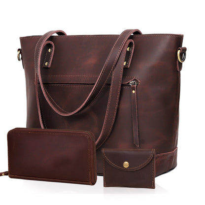 Portland BUFFALO LEATHER TOTE BAG