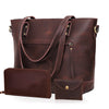 PORTLAND BUFFALO LEATHER TOTE BAG