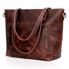 PORTLAND BUFFALO LEATHER TOTE BAG