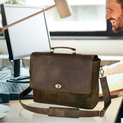 LAPTOPTASCHE „PARKER“ AUS LEDER