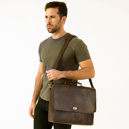 LAPTOPTASCHE „PARKER“ AUS LEDER
