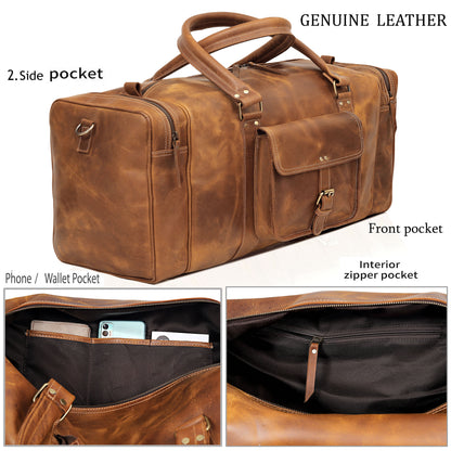 Reisetasche „Roosevelt“ aus Büffelleder