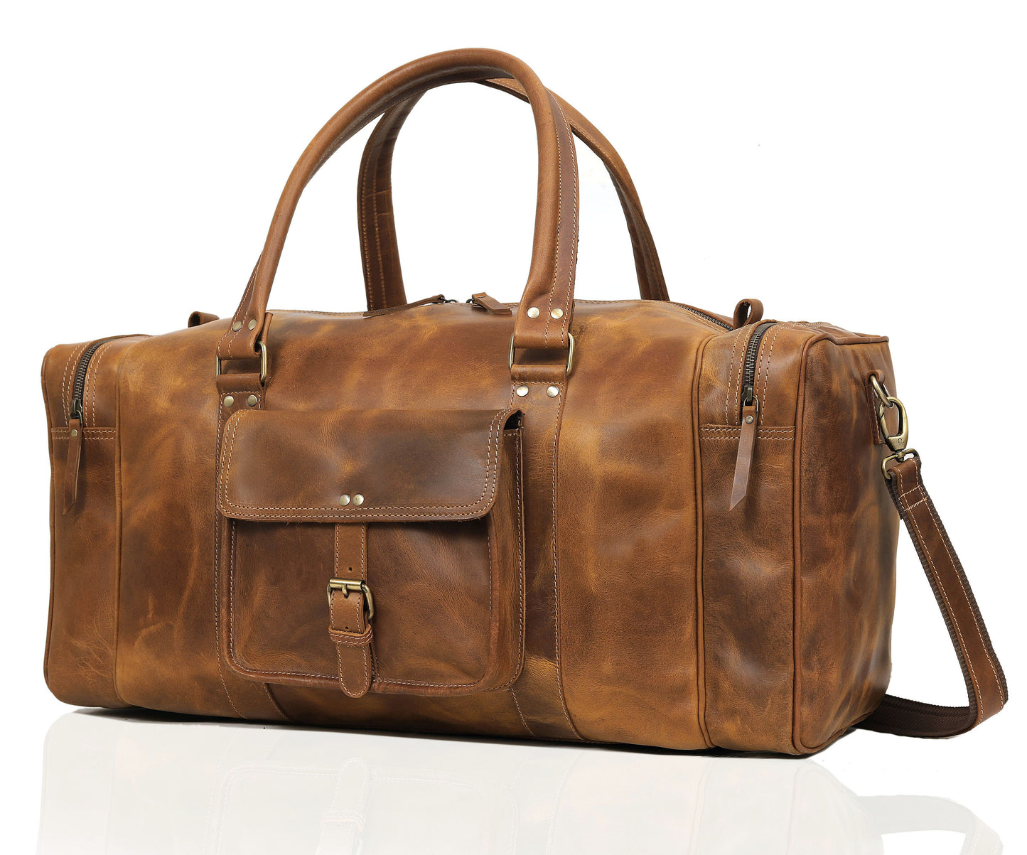 Reisetasche „Roosevelt“ aus Büffelleder