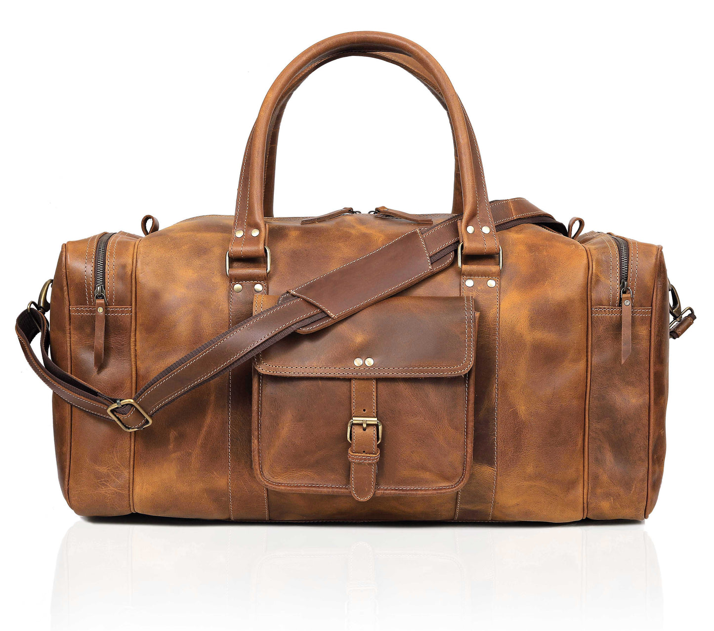 Reisetasche „Roosevelt“ aus Büffelleder