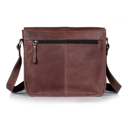 Sydney Leather Crossbody Purse - Brown