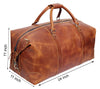 FRENCH LEATHER DUFFEL BAG MEN