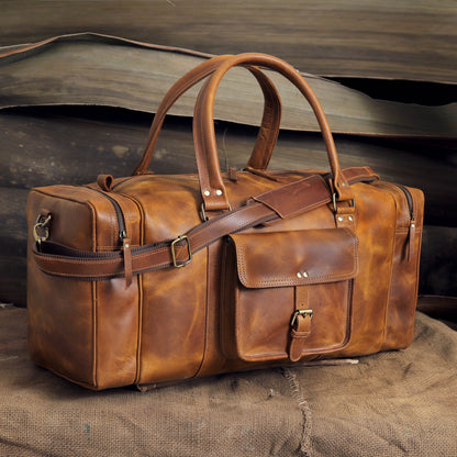 Reisetasche „Roosevelt“ aus Büffelleder