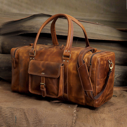 Reisetasche „Roosevelt“ aus Büffelleder