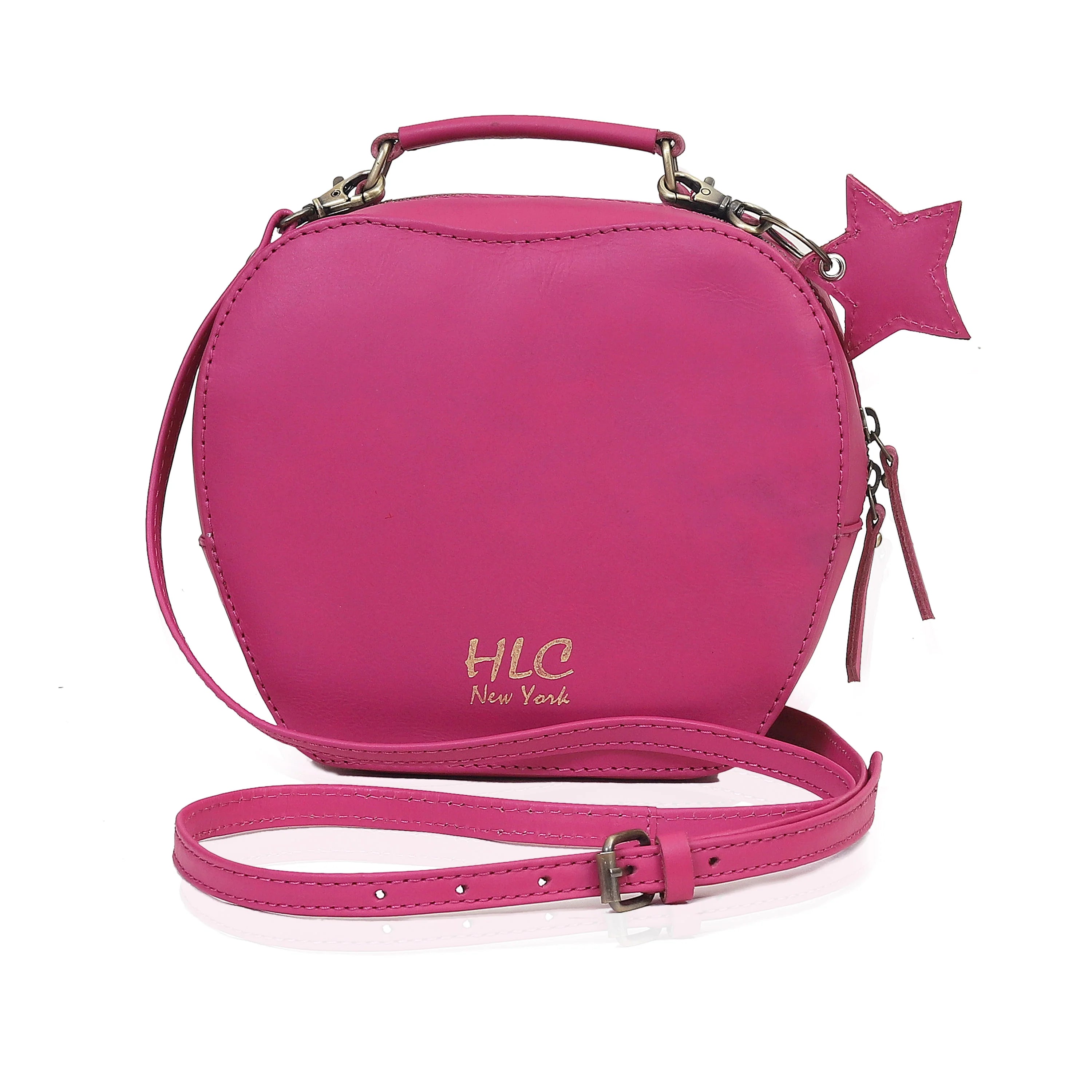 HLC collection Small Apple Cut Crossbody Bag Women The Leather Farm