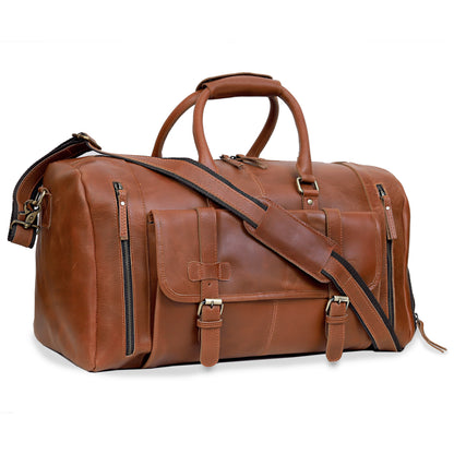 TAYLOR LEATHER DUFFLE BAG