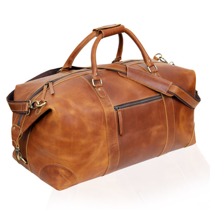 Jackson Leather Duffel Travel Bag