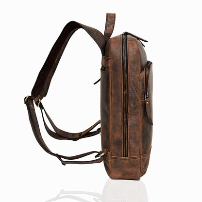 clark and madison leather backpacks Madison Leather Travel Laptop Backpack