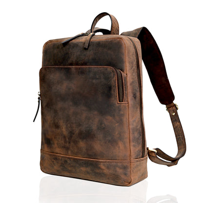 clark & madison leather backpack Madison Leather Travel Laptop Backpack