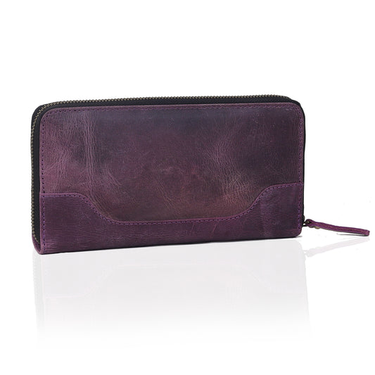 Seine Leather Wallet - PURPLE