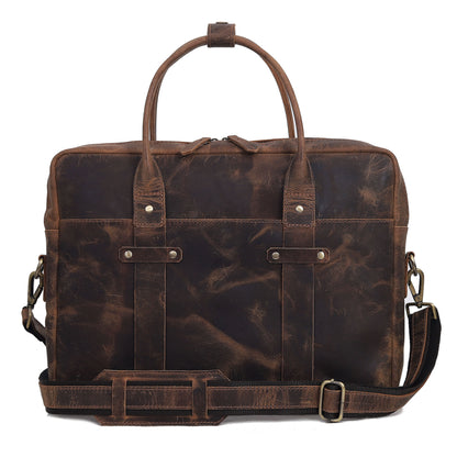 BOSTON LAPTOP LEATHER BRIEFCASE