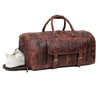 Mars Leather Duffel Bag for Men - Brown